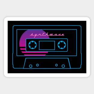 Synthwave Cassette Magnet